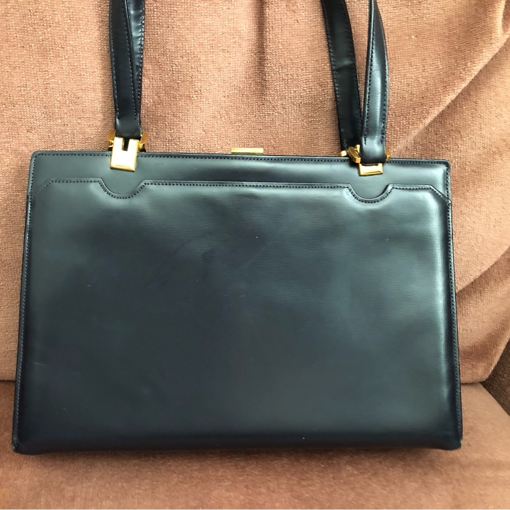 Vintage Saks Fifth Avenue Black Lady Handbag